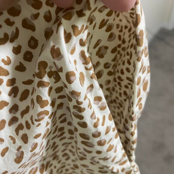 J. Crew Cute Animal Print Puff Sleeve Women's Dress Size 8 - Picture 8 of 10